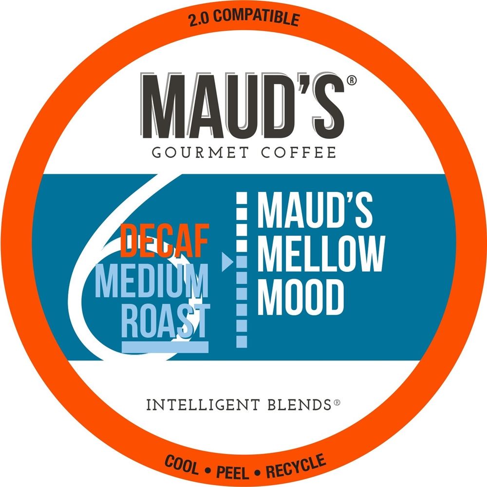 Maud's Mellow Mood Single-Serve Capsule Coffee, Decaf